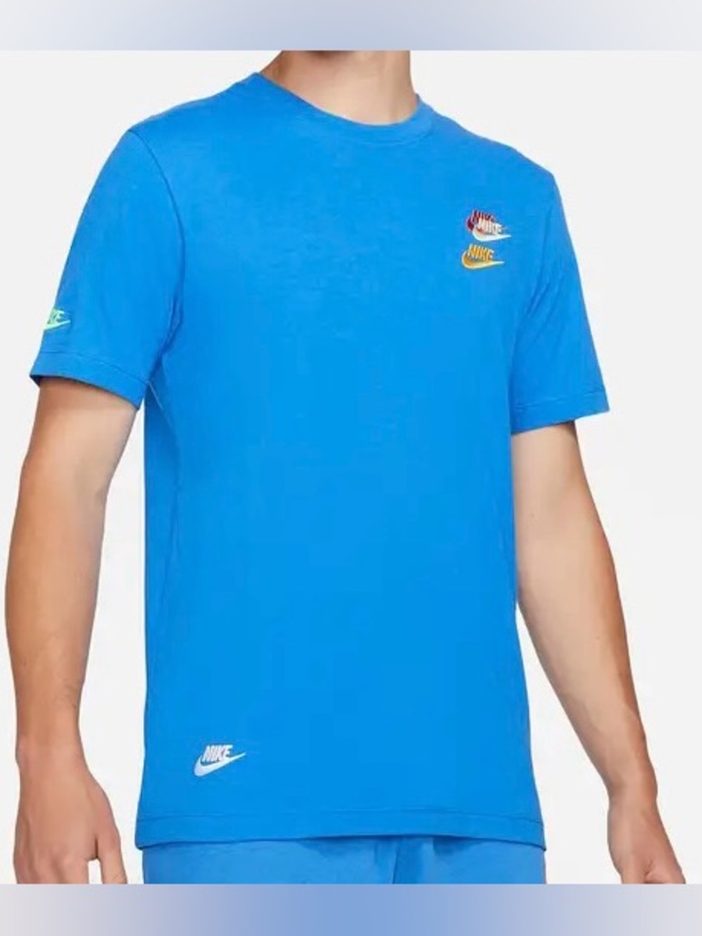 Nike Sportswear Club Essentials Men's T-Shirt Signal Blue DV2640-403 Size L